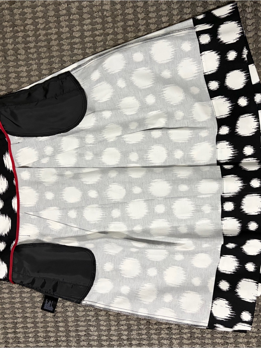East 5th Black and White Spot A-Line Skirt NWT 12 - Picture 7 of 11
